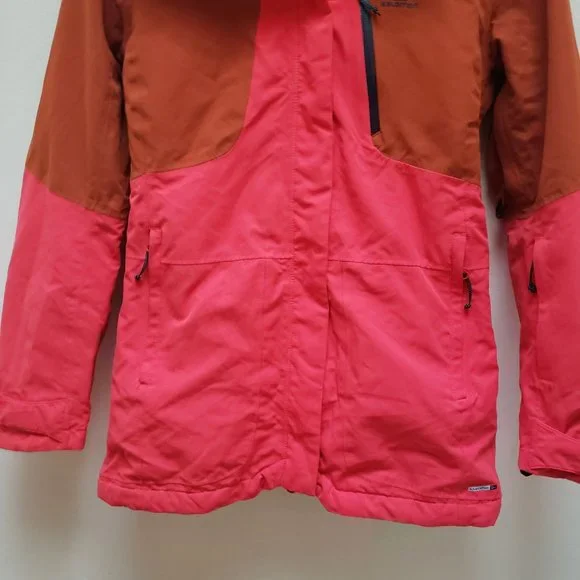 Salomon QST Pink/Brown Snow Jacket - Picture 8 of 14